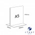 Acrylic Portrait A5 T-Shape Display Stand