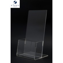 Acrylic 1/3 A4 Brochure Holder Stand 1 Layer