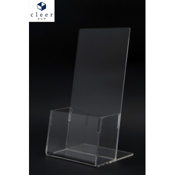 Acrylic 1/3 A4 Brochure Holder Stand 1 Layer
