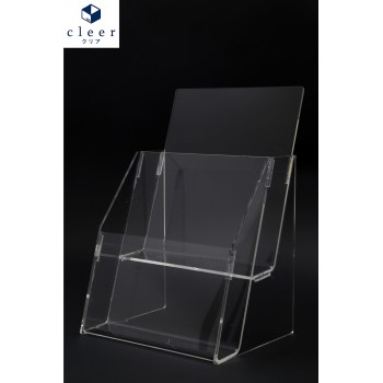 Acrylic A5 Brochure Holder Stand 2 Layer