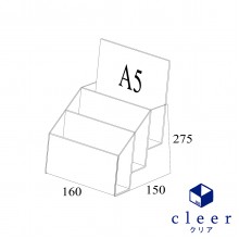 Acrylic A5 Brochure Holder Stand 3 Layer