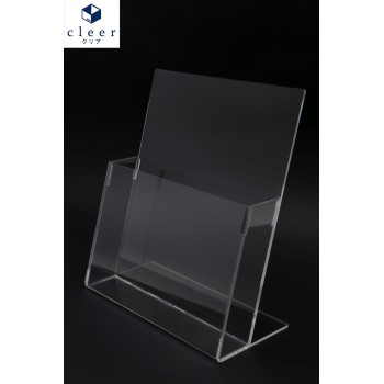 Acrylic A4 Brochure Holder Stand 1 Layer