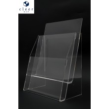 Acrylic A4 Brochure Holder Stand 2 Layer